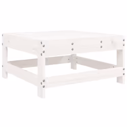 vidaXL Garden Sofa Set 8 Piece Outdoor Sofa Corner Sofa White Solid Wood Pine - Additional view 5