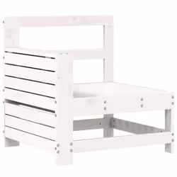 vidaXL Garden Sofa Set 8 Piece Outdoor Sofa Corner Sofa White Solid Wood Pine - Additional view 4