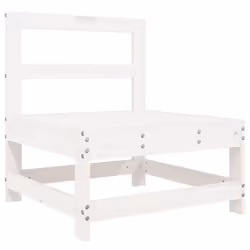 vidaXL Garden Sofa Set 8 Piece Outdoor Sofa Corner Sofa White Solid Wood Pine - Additional view 5