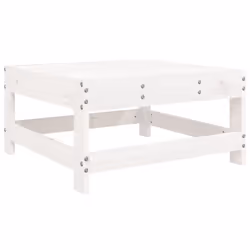 vidaXL Garden Sofa Set 8 Piece Outdoor Sofa Corner Sofa White Solid Wood Pine - Additional view 6