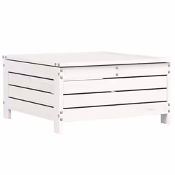 vidaXL Garden Sofa Set 8 Piece Outdoor Sofa Corner Sofa White Solid Wood Pine - Additional view 7