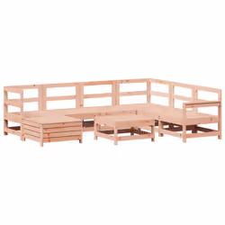 vidaXL Garden Sofa Set 8 Piece Outdoor Sofa Corner Sofa Solid Wood Douglas Fir