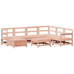 vidaXL Garden Sofa Set 8 Piece Outdoor Sofa Corner Sofa Solid Wood Douglas Fir