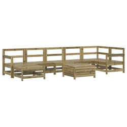 vidaXL Garden Sofa Set 8 Piece Outdoor Sofa Corner Sofa Impregnated Wood Pine