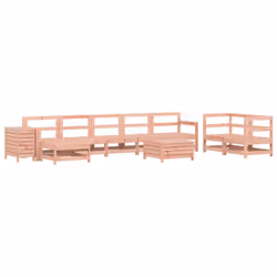 vidaXL Garden Sofa Set 10 Piece Outdoor Corner Sofa Solid Wood Douglas Fir
