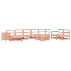 vidaXL Garden Sofa Set 10 Piece Outdoor Sofa Set Corner Sofa Solid Wood Pine - natural douglas