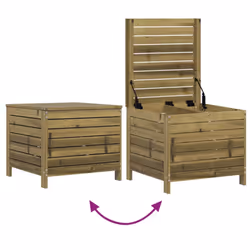 vidaXL Garden Sofa Set 6 Piece Outdoor Sofa Corner Sofa White Solid Wood Pine - natural impregnated - Additional view 8