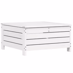 vidaXL Garden Sofa Set 6 Piece Outdoor Sofa Corner Sofa White Solid Wood Pine - Additional view 5