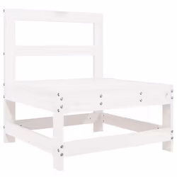 vidaXL Garden Sofa Set 6 Piece Outdoor Corner Sofa Solid Wood Douglas Fir - white - Additional view 4