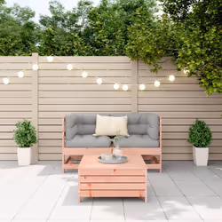 vidaXL Garden Sofa Set 3 Piece Outdoor Sofa Corner Sofa Solid Wood Douglas Fir
