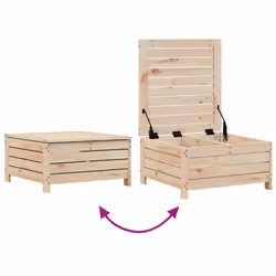vidaXL Garden Sofa Set 4 Piece Outdoor Sofa Set Corner Sofa Solid Wood Pine - Additional view 8