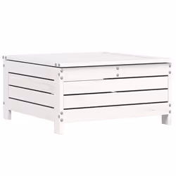 vidaXL Garden Sofa Set 4 Piece Outdoor Sofa Set Corner Sofa Solid Wood Pine - white pine - Additional view 5