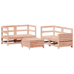 vidaXL Garden Sofa Set 5 Piece Outdoor Sofa Corner Sofa Solid Wood Douglas Fir