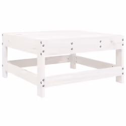 vidaXL Garden Sofa Set 7 Piece Outdoor Sofa Corner Sofa White Solid Wood Pine - white - Additional view 6