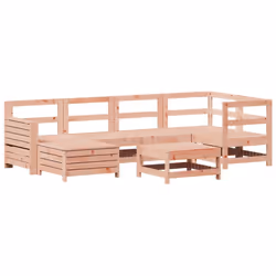 vidaXL Garden Sofa Set 7 Piece Outdoor Corner Sofa Solid Wood Douglas Fir