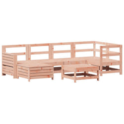 vidaXL Garden Sofa Set 7 Piece Outdoor Corner Sofa Solid Wood Douglas Fir
