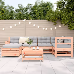 vidaXL Garden Sofa Set 7 Piece Outdoor Corner Sofa Solid Wood Douglas Fir