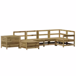vidaXL Garden Sofa Set 7 Piece Outdoor Sofa Corner Sofa Impregnated Wood Pine