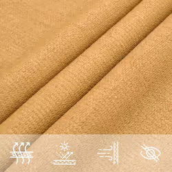 vidaXL Sunshade Sail 160 g/mÂ² HDPE Patio Sunscreen Outdoor Canopy Party Tent - sand, 3 x 3 m - Additional view 7
