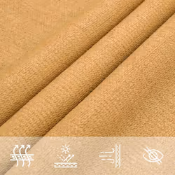 vidaXL Sunshade Sail Canopy Screen Balcony Awning Canopy HDPE Rectangular - sand, 2.5 x 2.5 x 3.5 m - Additional view 7