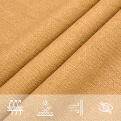 vidaXL Sunshade Sail Canopy Screen Balcony Awning Canopy HDPE Rectangular - sand, 3.6 x 3.6 x 3.6 m - Additional view 7