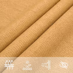 vidaXL Sunshade Sail Canopy Screen Balcony Awning Canopy HDPE Rectangular - sand, 4 x 4 x 4 m - Additional view 7