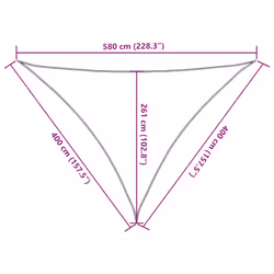 vidaXL Sunshade Sail Canopy Screen Balcony Awning Canopy HDPE Rectangular - sand, 4 x 4 x 5.8 m - Additional view 3