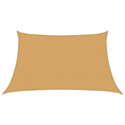 vidaXL Sunshade Sail Shade Canopy Sun Sail Tarp Screen Balcony Awning HDPE - sand, 3/4 x 2 m