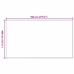 vidaXL Tent Carpet Outdoor Camping Hiking Rug Patio Accessory Picnic Tent - sand, 400 x 700 cm - Additional view 3