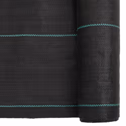 vidaXL Weed Membrane Garden Weed Barrier Fabric Weed Control Ground Cover PP - black, 0.5 x 50 m - Additional view 5