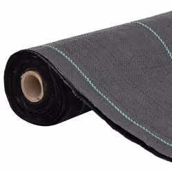 vidaXL Weed Membrane Weed Barrier Fabric Weed Control Cover Black 0.5x100 m PP - Additional view 8