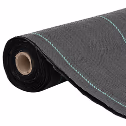 vidaXL Weed Membrane Weed Barrier Fabric Weed Control Cover Black 0.5x150 m PP - Additional view 8
