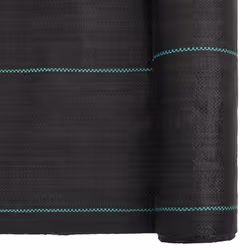 vidaXL Weed Membrane Garden Weed Barrier Fabric Weed Control Black 1.5x10 m PP - Additional view 5