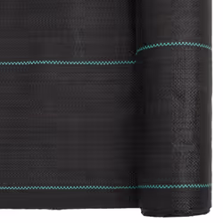 vidaXL Weed Membrane Weed Barrier Fabric Weed Control Cover Black 1.5x150 m PP - Additional view 5