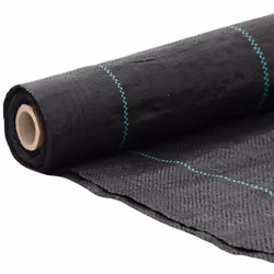 vidaXL Weed Membrane Garden Weed Barrier Fabric Weed Control Black 2x200 m PP