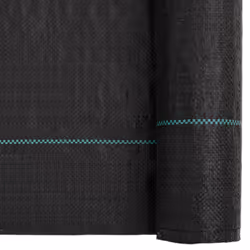 vidaXL Weed Membrane Garden Weed Barrier Fabric Weed Control Black 2x200 m PP - Additional view 5