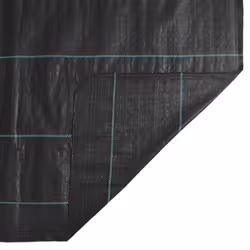 vidaXL Weed Membrane Garden Weed Barrier Fabric Weed Control Black 2x200 m PP - Additional view 6