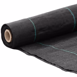 vidaXL Weed Membrane Garden Weed Barrier Fabric Weed Control Ground Cover PP - black, 4 x 25 m