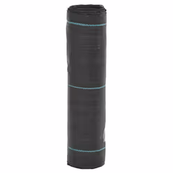 vidaXL Weed Membrane Weed Barrier Fabric Weed Control Ground Cover Black PP - 0.5 x 10 m