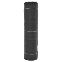 vidaXL Weed Membrane Weed Barrier Fabric Weed Control Ground Cover Black PP - 0.5 x 10 m