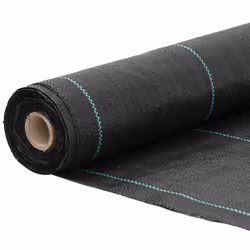 vidaXL Weed Membrane Weed Barrier Fabric Weed Control Ground Cover Black PP - 0.5 x 10 m