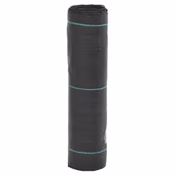 vidaXL Weed Membrane Weed Barrier Fabric Weed Control Ground Cover Black PP - 0.5 x 100 m