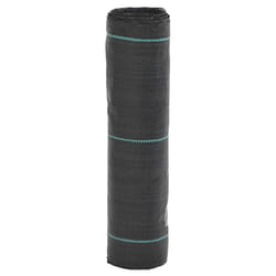 vidaXL Weed Membrane Weed Barrier Fabric Weed Control Ground Cover Black PP - 0.5 x 100 m
