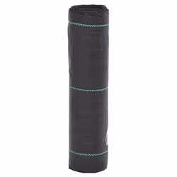 vidaXL Weed Membrane Weed Barrier Fabric Weed Control Ground Cover Black PP - 0.5 x 150 m