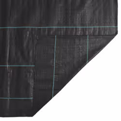 vidaXL Weed Membrane Garden Weed Barrier Fabric Weed Control Black 1x50 m PP - Additional view 6