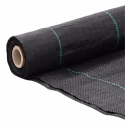 vidaXL Weed Membrane Garden Weed Barrier Fabric Weed Control Black 1x100 m PP