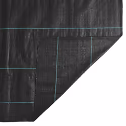 vidaXL Weed Membrane Garden Weed Barrier Fabric Weed Control Black 1x100 m PP - Additional view 6