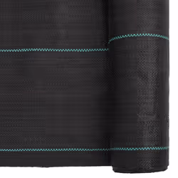 vidaXL Weed Membrane Garden Weed Barrier Fabric Weed Control Black 1.5x10 m PP - Additional view 5