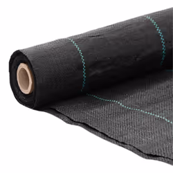 vidaXL Weed Membrane Garden Weed Barrier Fabric Weed Control Black 2x25 m PP - Additional view 2