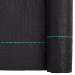 vidaXL Weed Membrane Garden Weed Barrier Fabric Weed Control Black 2x150 m PP - Additional view 5